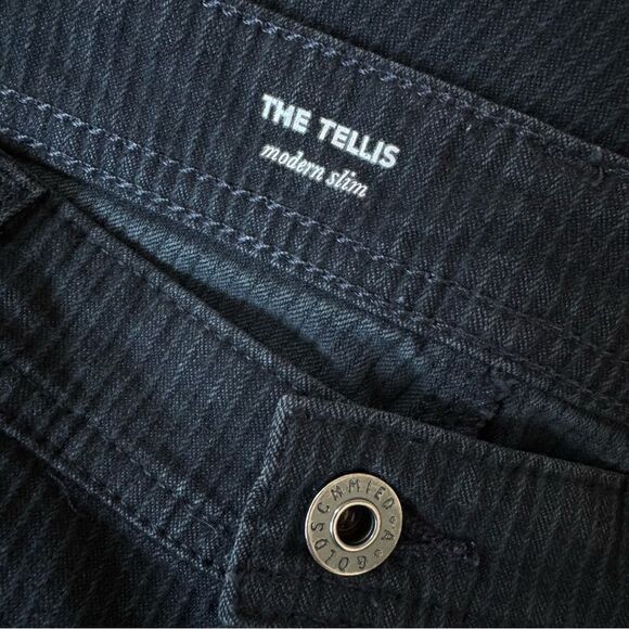 AG Adriano Goldschmied The Tellis Modern Slim Jeans Striped Size 34R - Picture 8 of 10